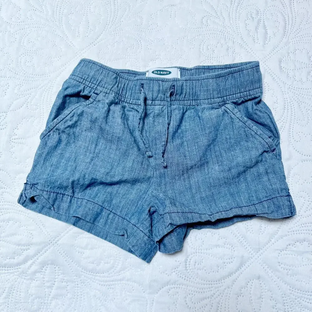 Old Navy Chambray Pull On Shorts Size 5
